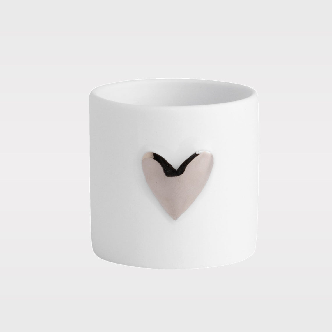 R14280 Love Heart Tealight Holder Silver