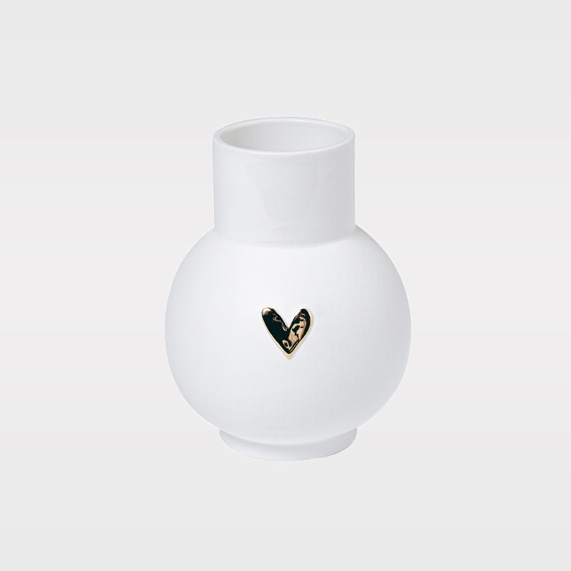 R17713 Love Heart Ball Vase - Gold