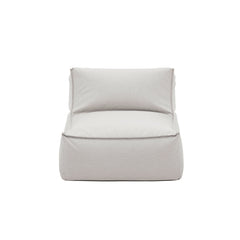Light gray cushion on a white background