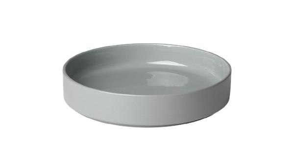 Deep Dessert Plate Set of 4 8 inch Mirage Grey