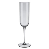 FUUM Champagne Flute Glasses - 7 Ounce - Set of 4 - Smoke