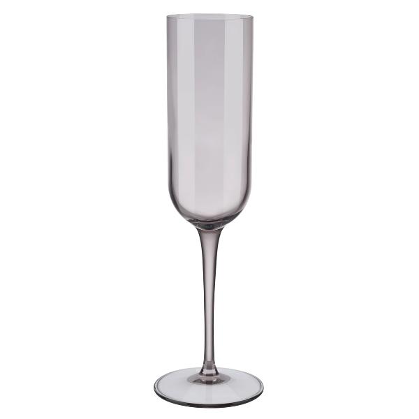 FUUM Champagne Flute Glasses - 7 Ounce - Set of 4 - Fungi