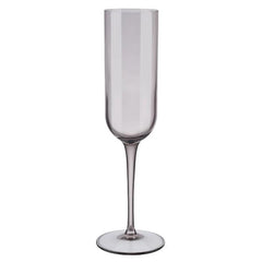 FUUM Champagne Flute Glasses - 7 Ounce - Set of 4 - Fungi