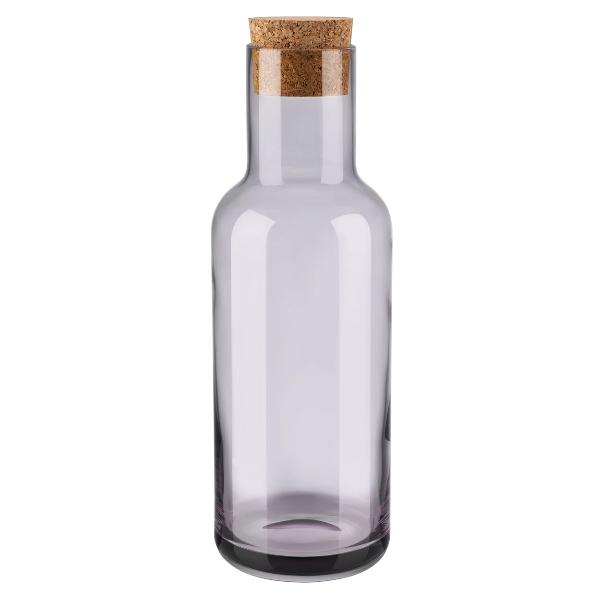 FUUM Water Carafe - 34 Ounce - With Cork Lid - Fungi