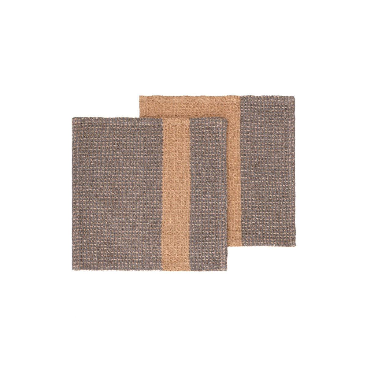 GANO Dish Cloths Tan/Steel Grey