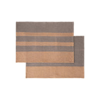 GANO Tea Towels Tan/Steel Grey