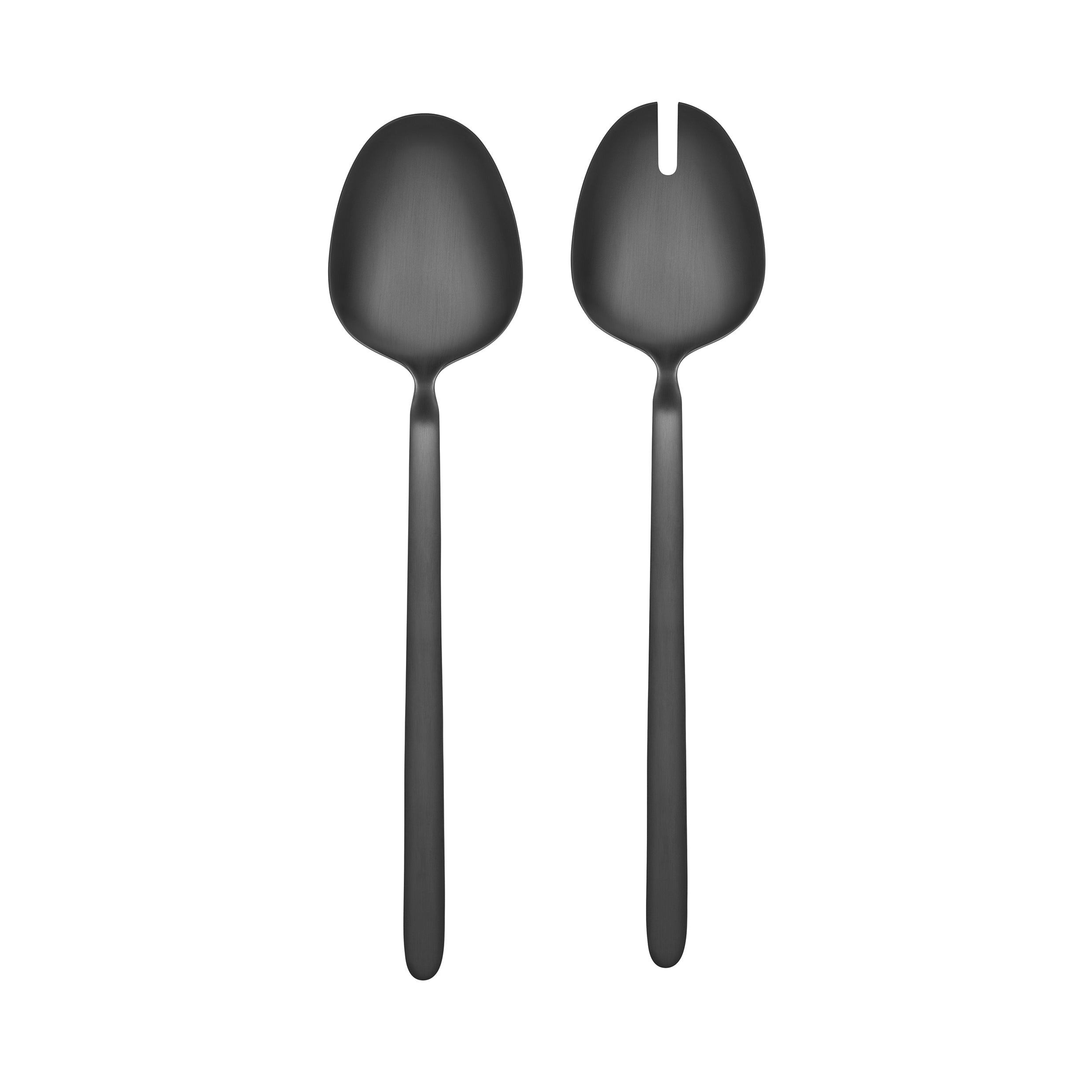 64473 Black Salad Servers