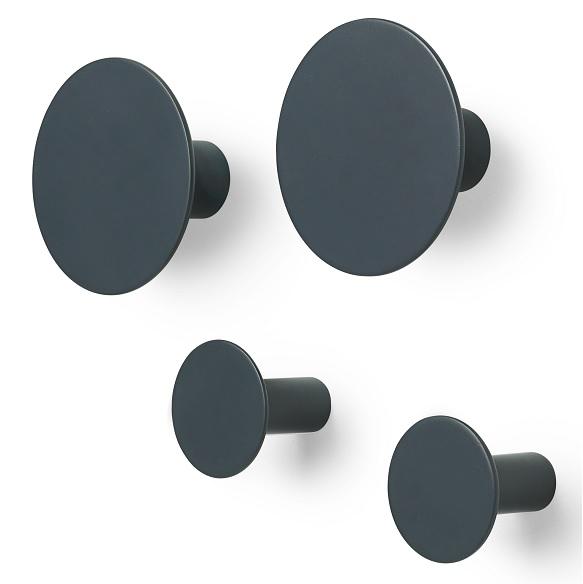 Wall Hooks - Set of 4 - Gunmetal