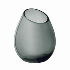 DROP Vase Large Smoke Colored Glass