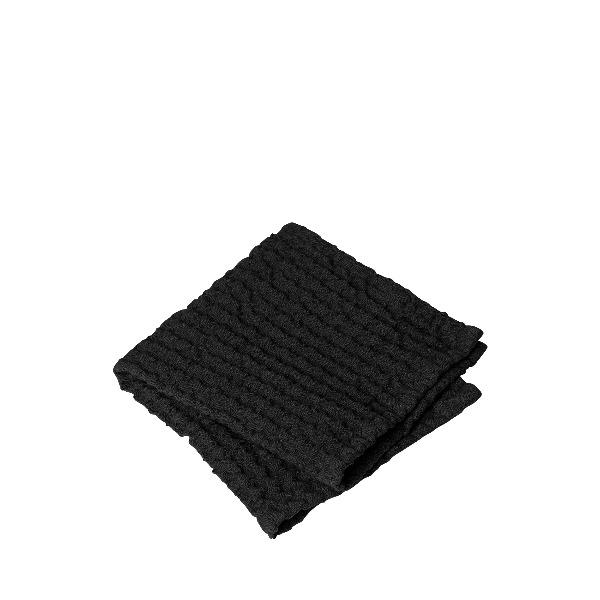 Waffle Bathroom Washcloth 12 x 12 Black