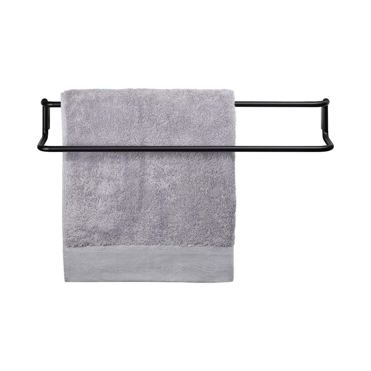 MODO Twin Towel Rail Black With Towel