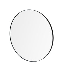 RIM Accent Mirror Clear Glass 31 Inch Black