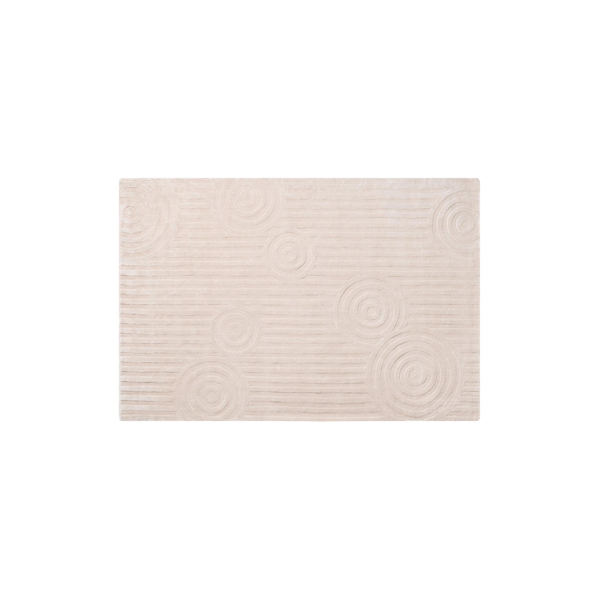 UZU Viscose Area Rug Beige Medium 67020