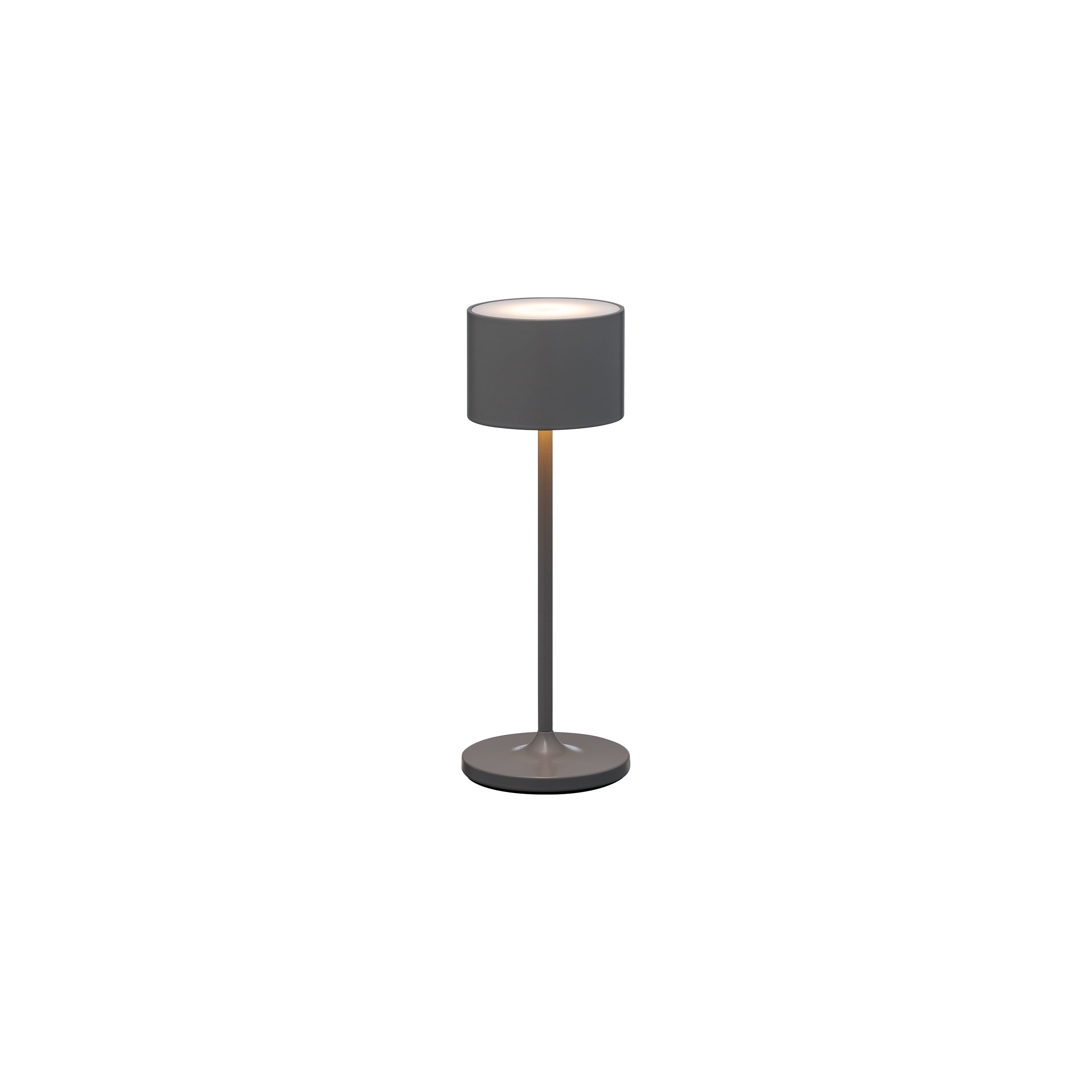 FAROL Mini Lamp Warm Grey Lit Top View