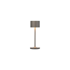 FAROL Mini Lamp Burnt Metal Metallic Lit Side View