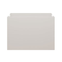 White storage bin on a white background