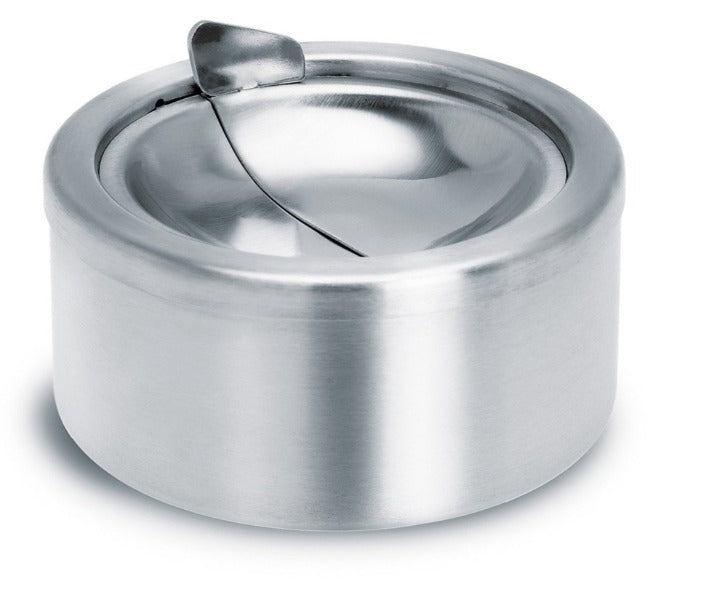 Stainless Steel Ashtray W/Dump Lid