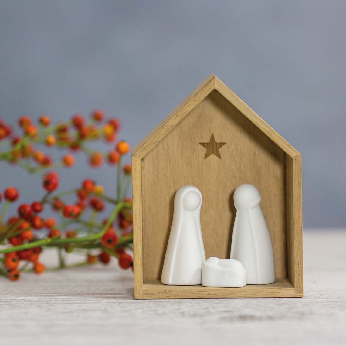 mini rader nativity set 