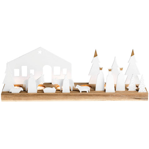 Nativity Tealight Holder Grand Lit R90041