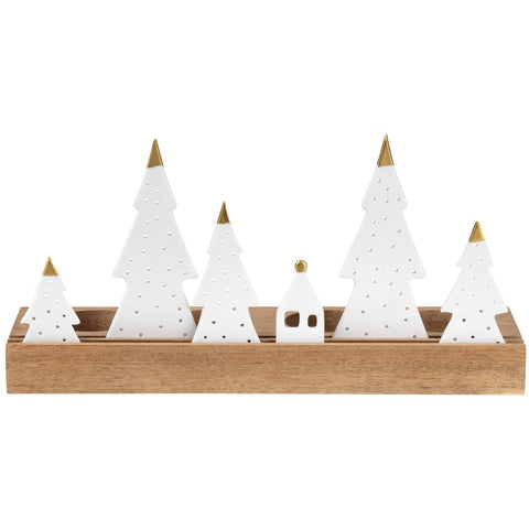 Fir Tree Tealight Holder Set R90117