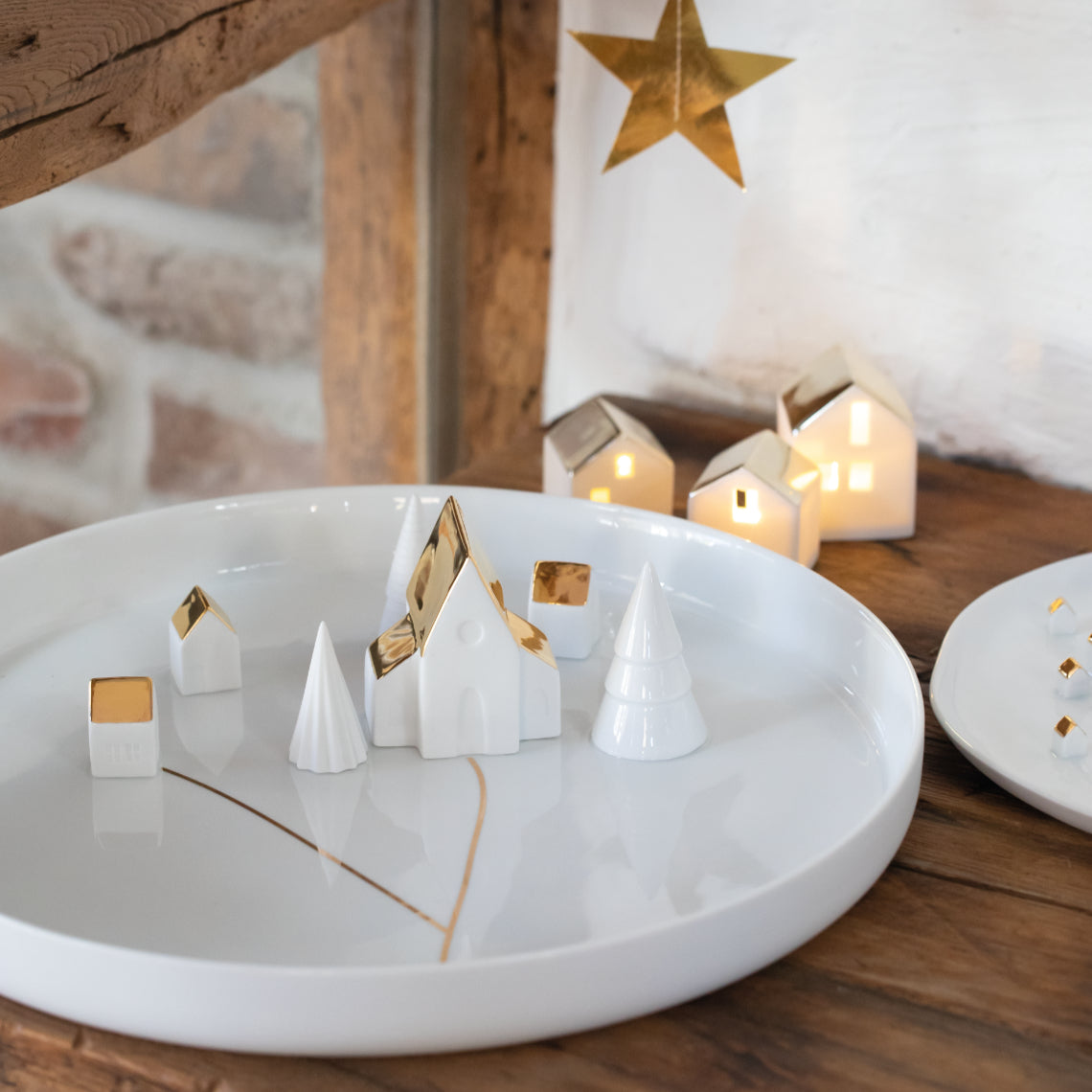 Winter Village Serving Dish Lifestyle Image b