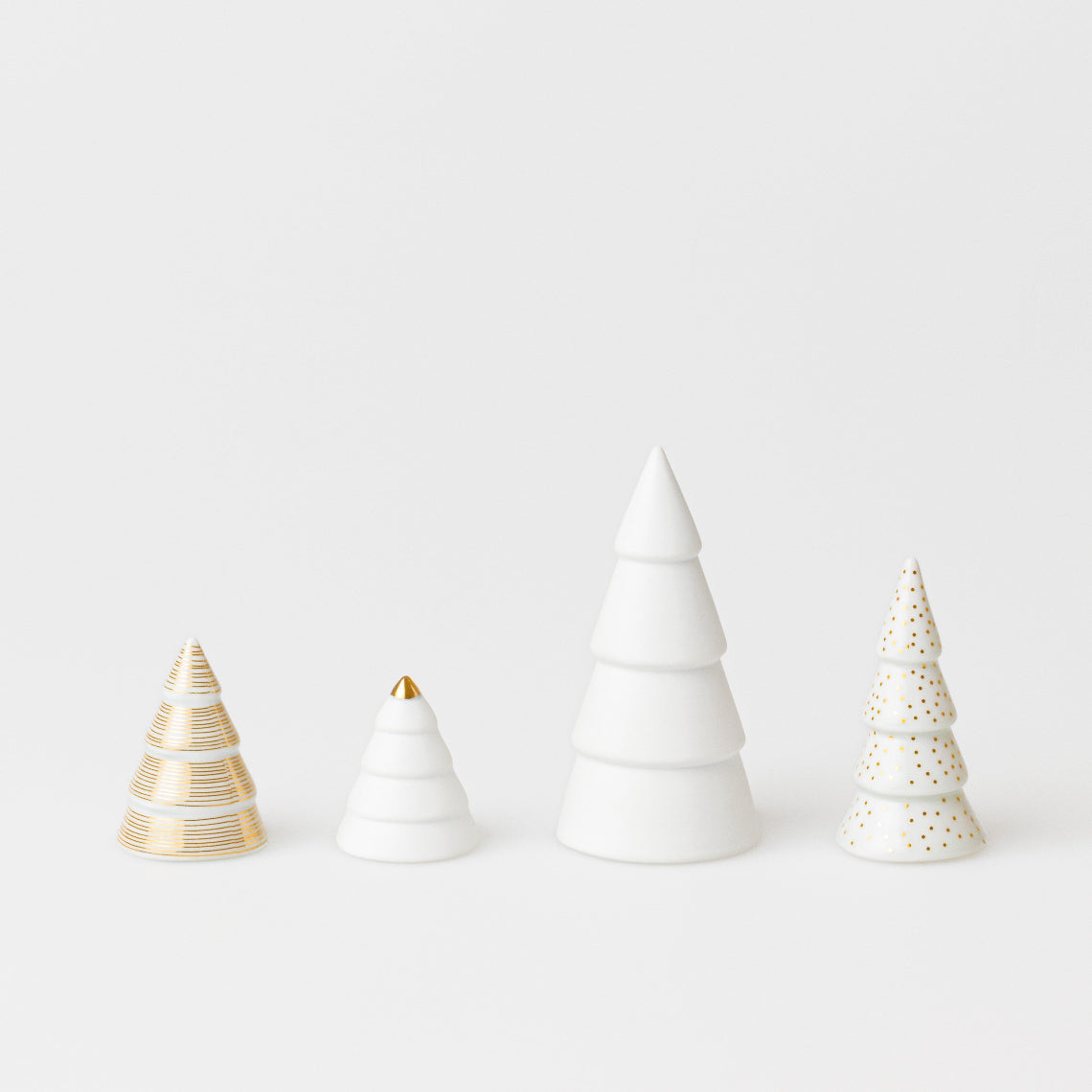 R92525 Winter Village Porcelain Fir Trees
