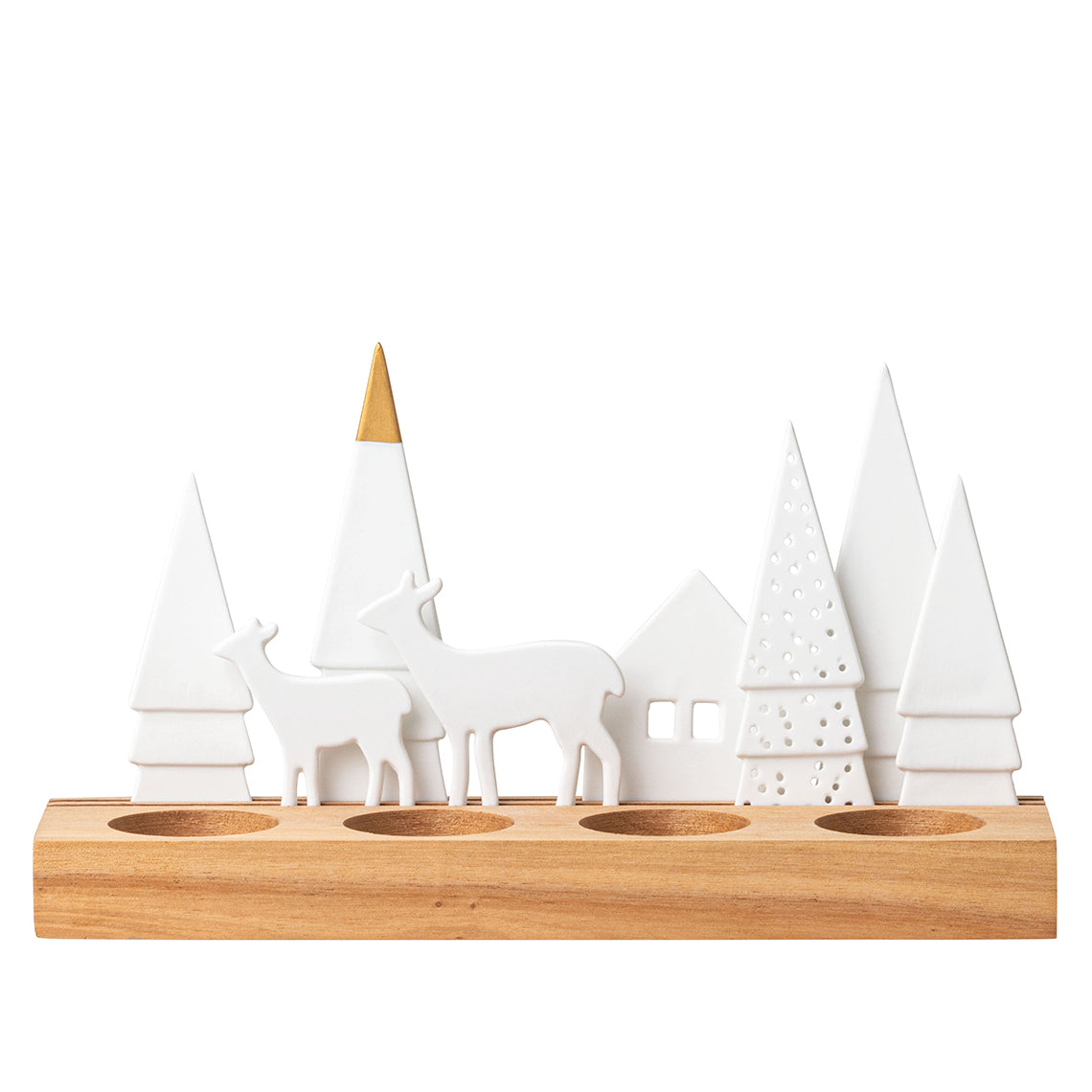 Holiday Forest Tealight Holder Set R92527 