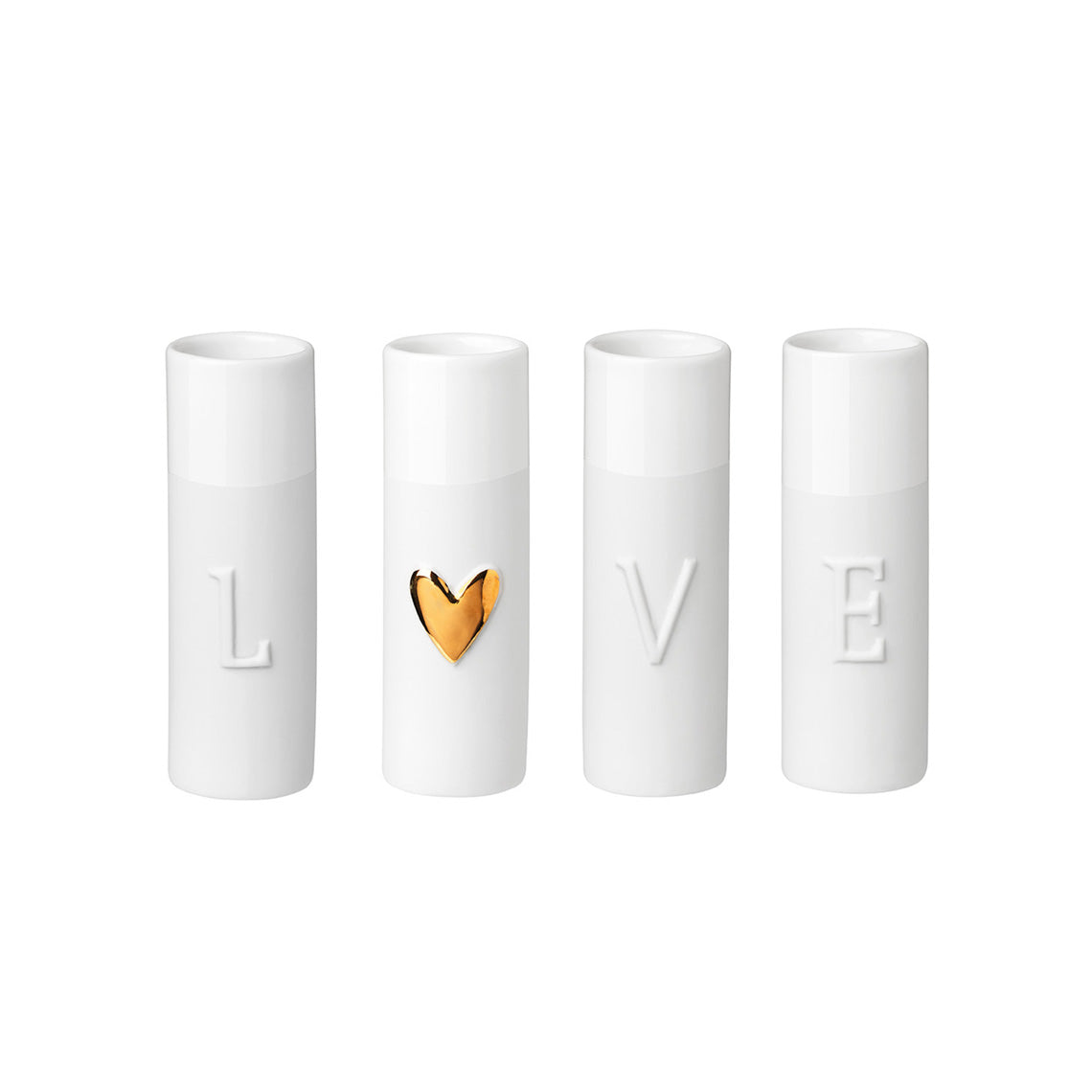 Love Mini Vases - Set of 4 R13802