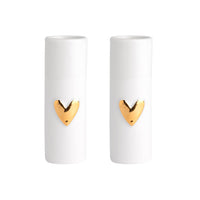 Love Heart Mini Vases Gold R14276