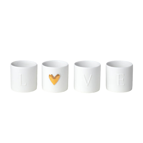 Love Tealight Holders - Set of 4 R14343