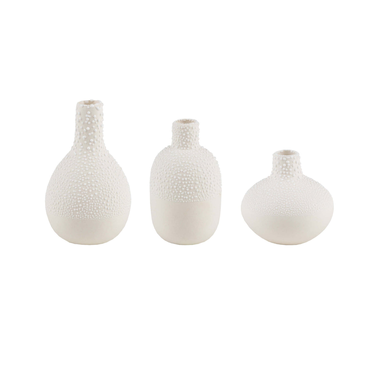 Pearl Stoneware Mini Vase Set R15379