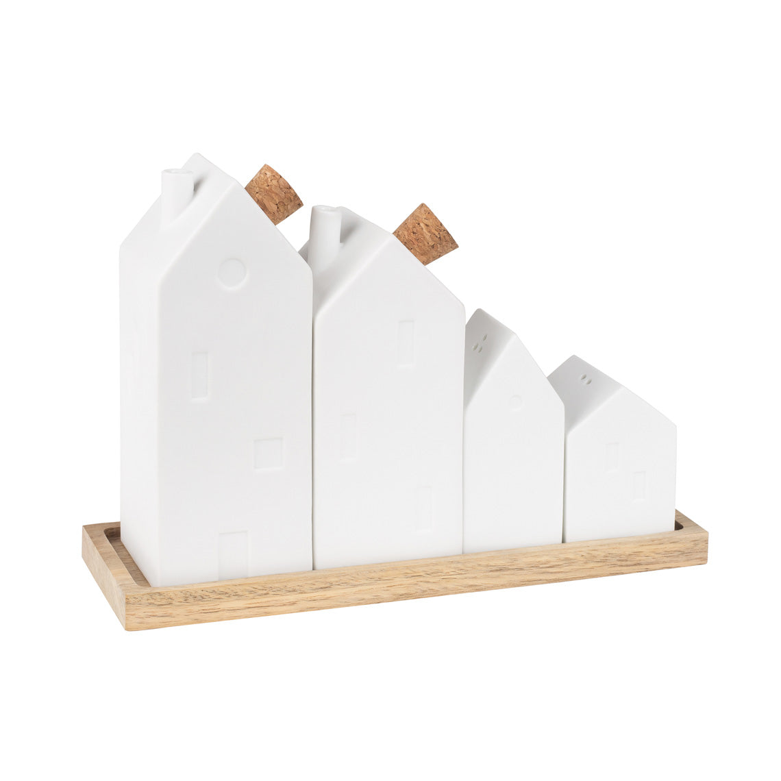 Village Houses Cruet Set R16638