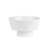 A Poetic Space Decorative Bowl on Pedestal - Beauty Embossed