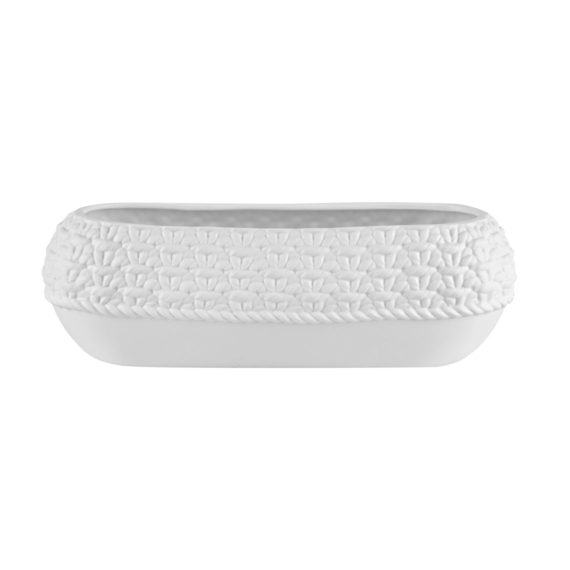 Knit Porcelain Oval Bowl / Tray R17219